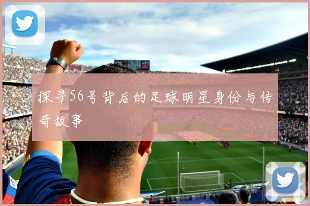 探寻56号背后的足球明星身份与传奇故事
